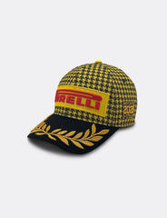 Pirelli Podium Special Edition Great Britain Silverstone GP 1st Place Hat - Houndstooth Yellow/Black