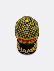 Pirelli Podium Special Edition Great Britain Silverstone GP 1st Place Hat - Houndstooth Yellow/Black