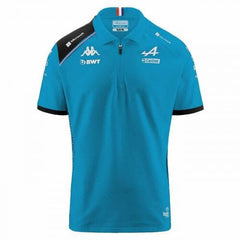 Alpine Racing F1 Kids Team Polo Shirt -Youth Black/White/Blue