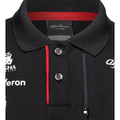 Alfa Romeo Racing F1 Kids Team Polo Shirt- Black