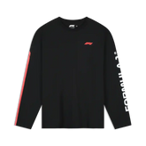 Formula 1 Tech Racing Line Long Sleeve T-Shirt - True Black