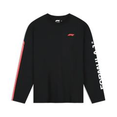 Formula 1 Tech Racing Line Long Sleeve T-Shirt - True Black