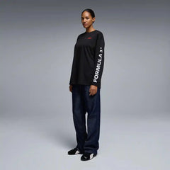 Formula 1 Tech Racing Line Long Sleeve T-Shirt - True Black