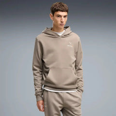 McLaren F1 Core Essentials Logo Hoodie - Puma Black/Papaya/Seafoam/Mouse Gray