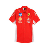 Scuderia Ferrari F1 2026 Men's Team Button Down Shirt - Puma Red
