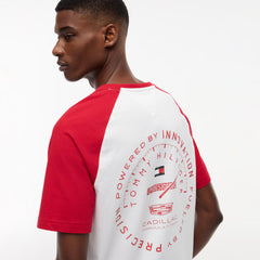 Cadillac F1 Racing Varsity Raglan T-Shirt - White