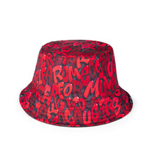 Alfa Romeo Racing F1 Limited Edition Black Reversible Bucket Hat- Designed by Swiss Graffiti Artist Boogie