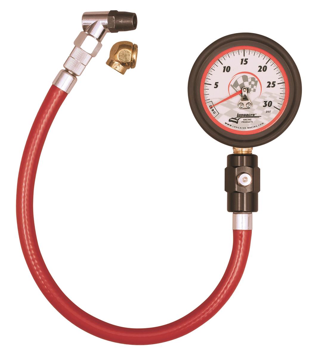 Longacre Deluxe 2 ½” Tire Gauge - 0-60 psi by 1/2 lb Longacre Deluxe 2 ½” Tire Gauge - 0-60 psi by 1/2 lb