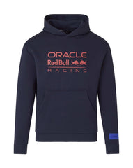 Red Bull Racing F1 Large Front Logo Hoodie - Night Sky/Blue/Grey Marl