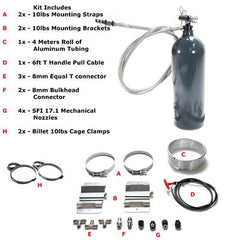 Lifeline Zero 360 SFI 17.1 10lb Mechanical + Single Automatic Nozzle Fire Suppression System