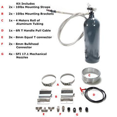 Lifeline Zero 360 SFI 17.1 10lb Mechanical + Single Automatic Nozzle Fire Suppression System