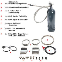 Lifeline Zero 360 SFI 17.1 10lb Mechanical + Single Automatic Nozzle Fire Suppression System