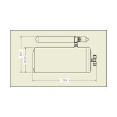 Lifeline Zero 360 FIA 3.0kg Zero FK Remote Charge - CD Fire Suppression System