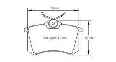 Pagid Race Pad Set 1158 29 15.0mm Rear VW, Audi, Seat, Others