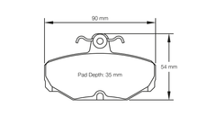 Pagid Race Pad Set 1163 42 Ford