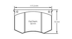 Pagid Race Pad Set 1191 H42 Historic Pads