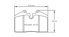 Pagid Race Pad Set 1203 44 Porsche Front / Rear