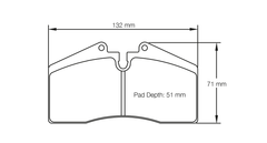 Pagid Race Pad Set 1204 29 Porsche Front / Rear
