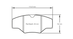 Pagid Race Pad Set 1265 29 Alcon, AP