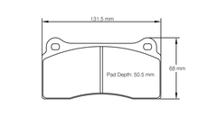 Pagid Race Pad Set 1287 14  Brembo