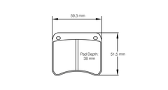 Pagid Race Pad Set 1362 H42 Historic Pads