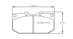 Pagid Race Pad Set 1406 29  Nissan, Subaru