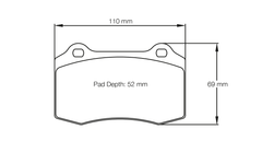 Pagid Race Pad Set 1408 RSL1 Brembo