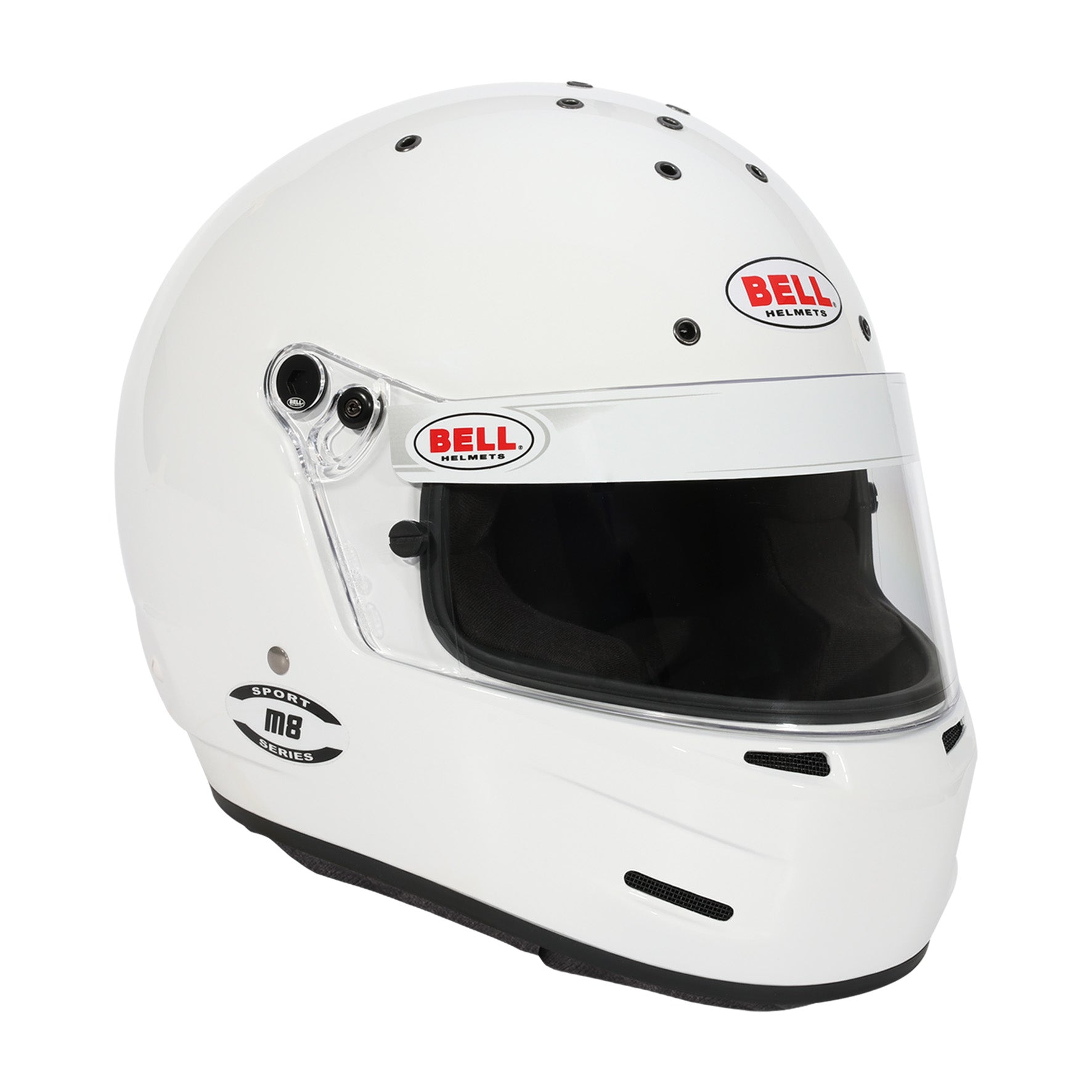 Bell M8 SPORT Multi-Purpose Racing Helmet - Snell SA2025, Snell SA2025 | White