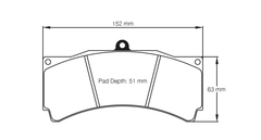 Pagid Race Pad Set 1538 RST3 Alcon, AP