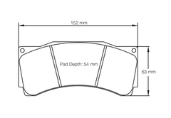 Pagid Race Pad Set 1539 RSL1E Alcon, AP