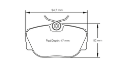 Pagid Race Pad Set 1544 29 BMW