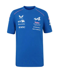 Alpine Racing F1 2026 Kids Team Set Up T-Shirt - Youth Lapis Blue