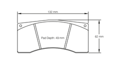 Pagid Race Pad Set 1607 RST4 Alcon, AP, Brembo