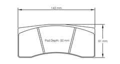Pagid Race Pad Set 1616 RST3 Brembo