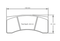 Pagid Race Pad Set 1617 RST3 Brembo