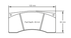 Pagid Race Pad Set 1674 RSTd1 Degressive Rear Pad Compound