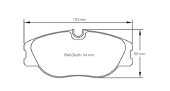 Pagid Race Pad Set 1702 RST3 Lancia, Renault