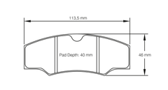 Pagid Race Pad Set 1749 H03 Historic Pads