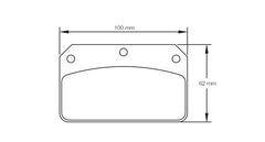 Pagid Race Pad Set 1796Usa RSTx Wilwood Dynalite Centre Pin