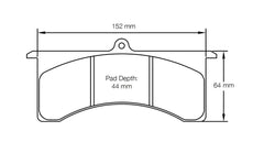 Pagid Race Pad Set 1798 RST1 Wilwood Gn