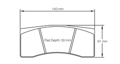 Pagid Race Pad Set 1896 19-5 Brembo, Mustang GT4