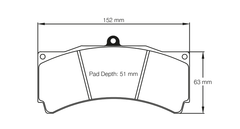 Pagid Race Pad Set 1903 RST1 Alcon, AP, Brembo, Stoptech