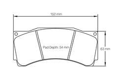 Pagid Race Pad Set 1904 RST5 Alcon, AP, Brembo, Stoptech