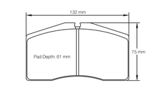 Pagid Race Pad Set 1908 RST1 Alcon, AP, Brembo, Porsche