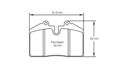 Pagid Race Pad Set 1916 H29E Historic Pads