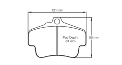 Pagid Race Pad Set 2405 29 Porsche