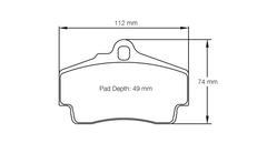 Pagid Race Pad Set 2406 RST3 Porsche
