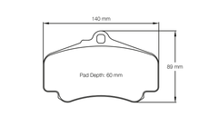 Pagid Race Pad Set 2474 14  Porsche