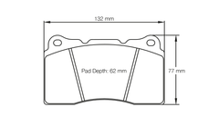 Pagid Race Pad Set 2487 RST1 Brembo