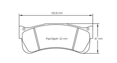 Pagid Race Pad Set 2488 RST2 Alcon, Brembo